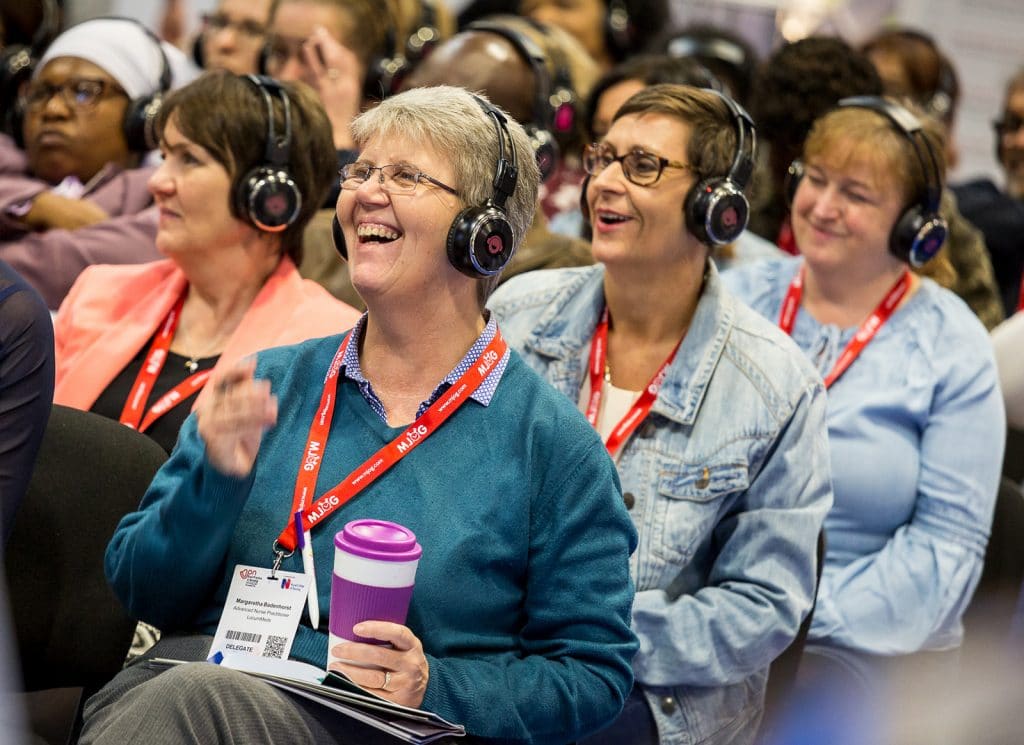 Nurses at conference