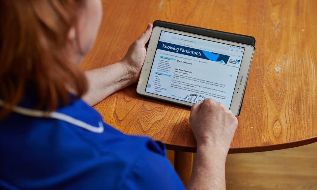 Nursing using portable device