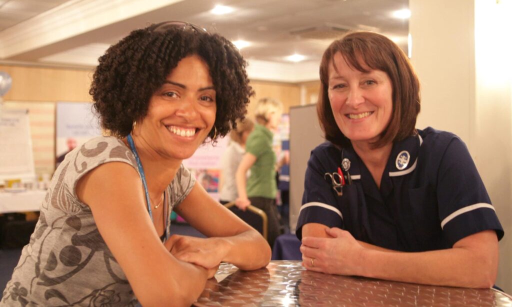 Two nurses smiling